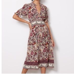 ba&sh Robe Zael Midi Dress